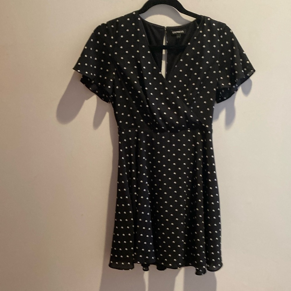 EXPRESS polka dot dress